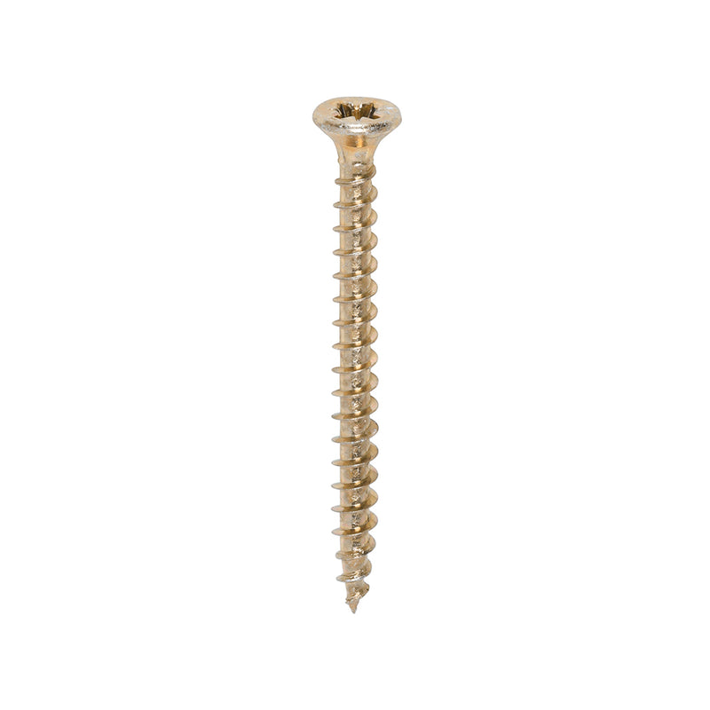 TimCo 3.5 x 40mm Yellow Wood Screw Pozi CS (200 Pack)