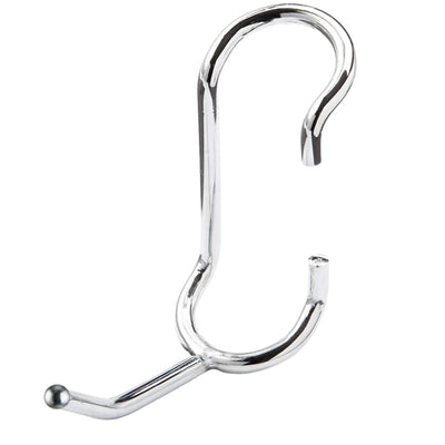 PoleHooks Chrome Wire Shelving Hooks All Purpose 2" (5 Pack) 