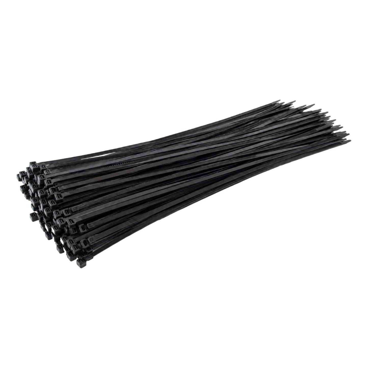 Black Cable Ties 370mm x 4.8mm Strong Zip Ties (100 Pack)