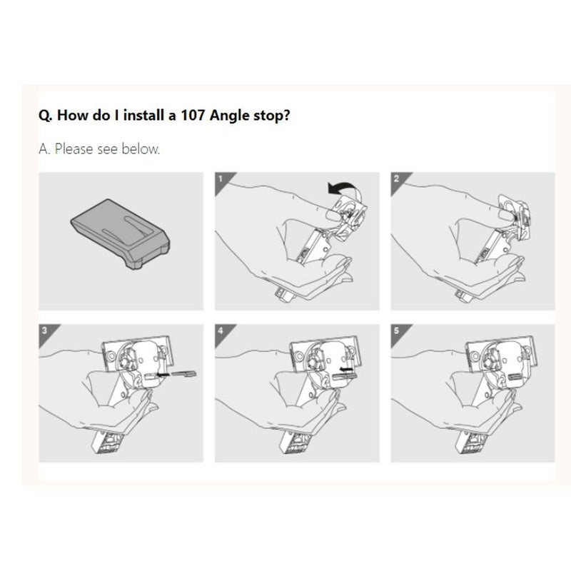 Blum Hinge Opening Restrictor Angle Stop 74.1103