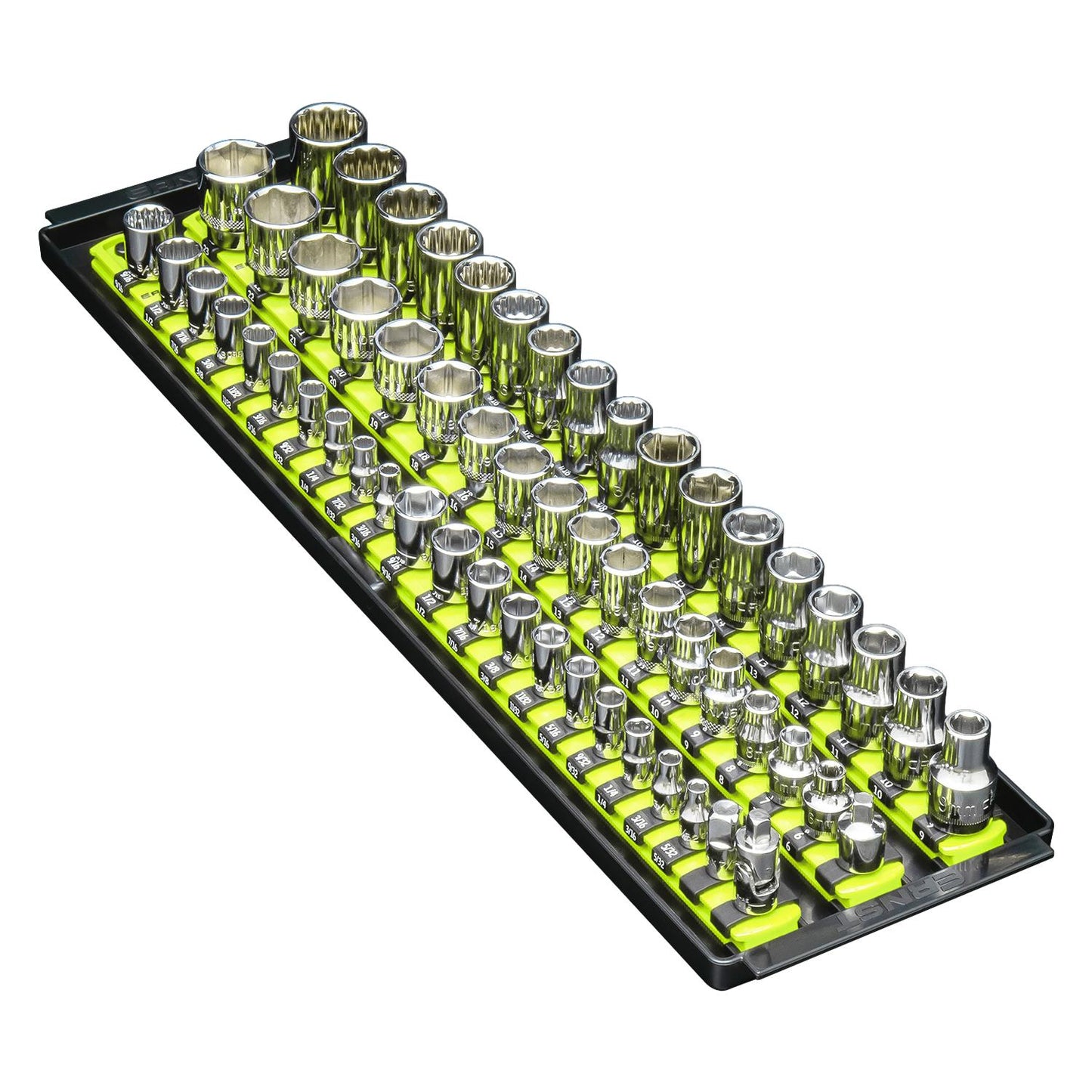 Ernst 8460HV Socket Boss Storage Organiser Rail® 3-Rail Twist Lock 18" HIVIZ