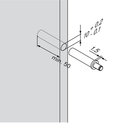 Blum Soft Close & Nickel Adapter Cabinet Doors (5 Pack)