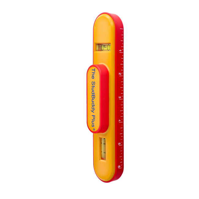 The StudBuddy Plus Magnetic Stud Finder & Spirit Level
