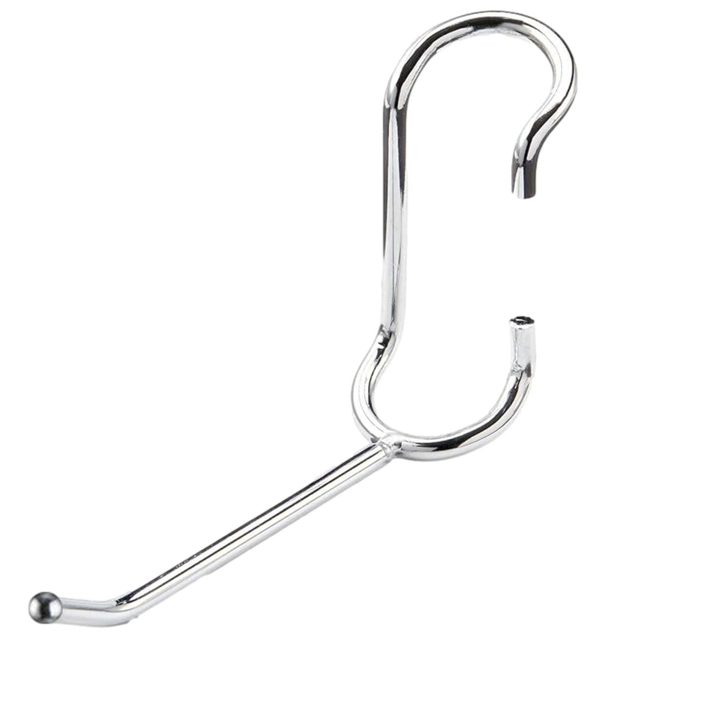 PoleHooks Chrome Wire Shelving Hooks All Purpose 4" (5 Pack) 