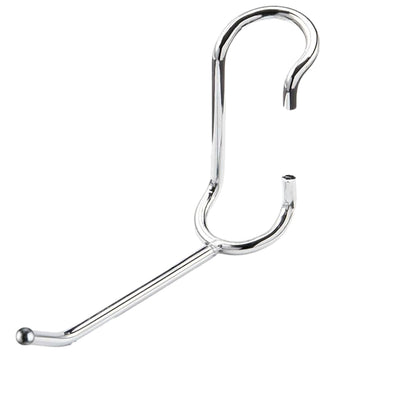 PoleHooks Chrome Wire Shelving Hooks All Purpose 4" (5 Pack) 