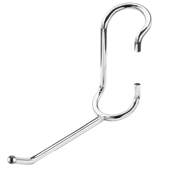 PoleHooks Chrome Wire Shelving Hooks All Purpose 4" (5 Pack) 
