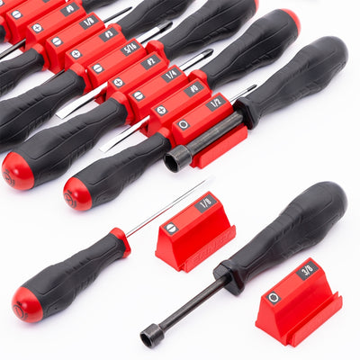 Ernst 5650 Screwdriver Pro XL 14 Tool Storage Organiser Red
