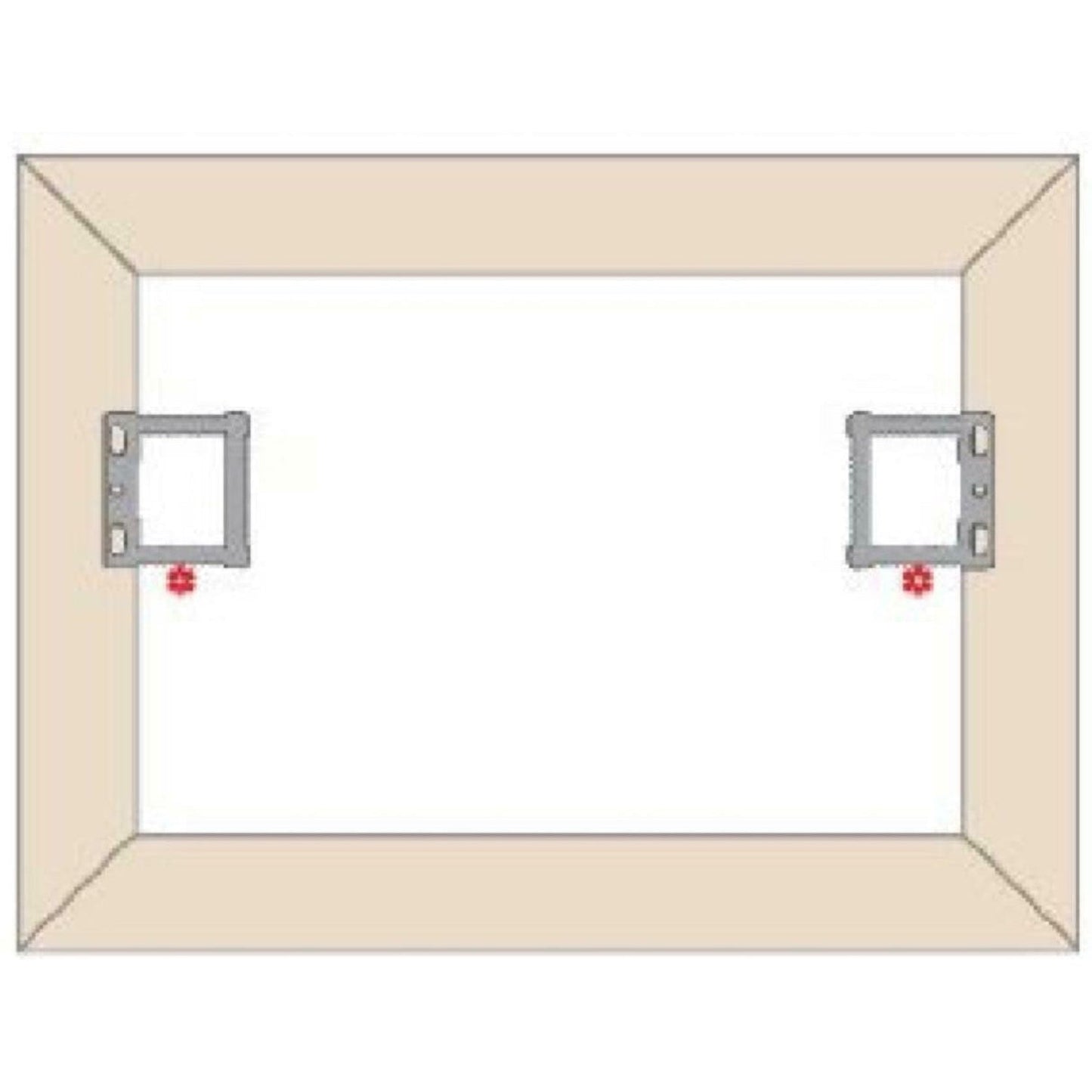 Square Sawtooth Hangers For Canvas & Hollow Back Picture Frames (10 Pack)