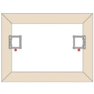 Square Sawtooth Hangers For Canvas & Hollow Back Picture Frames (10 Pack)