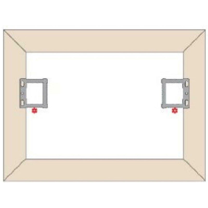 Square Sawtooth Hangers For Canvas & Hollow Back Picture Frames (10 Pack)