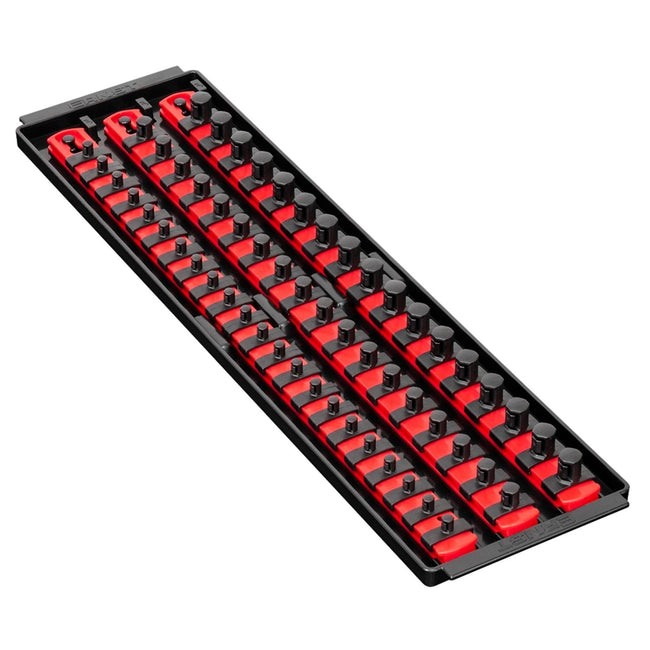 Ernst 8450 3-Rail Socket Boss Storage Organiser Rail® 18" Red