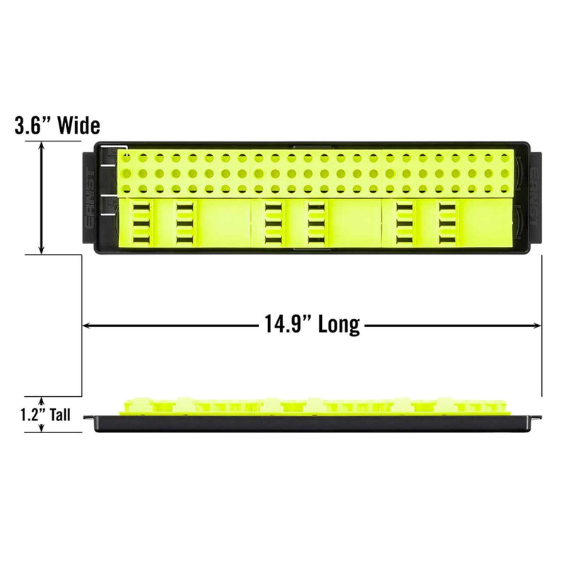 Ernst 90 Tool Screwdriver & Socket Bit Boss® Organiser Storage HIVIZ 5720HV