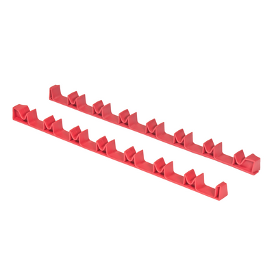 Ernst 14 Tool “No Slip” Low Profile Screwdriver Rail Set Red 6040