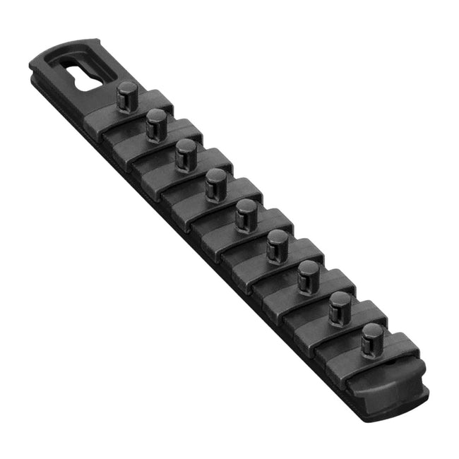 Ernst 8426 8" Socket Organiser with 9 1/4" Twist Lock Clips Black