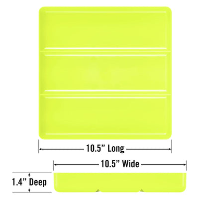 Ernst 5023HV Tool Organiser Tray Hi-Viz 3 Compartment 