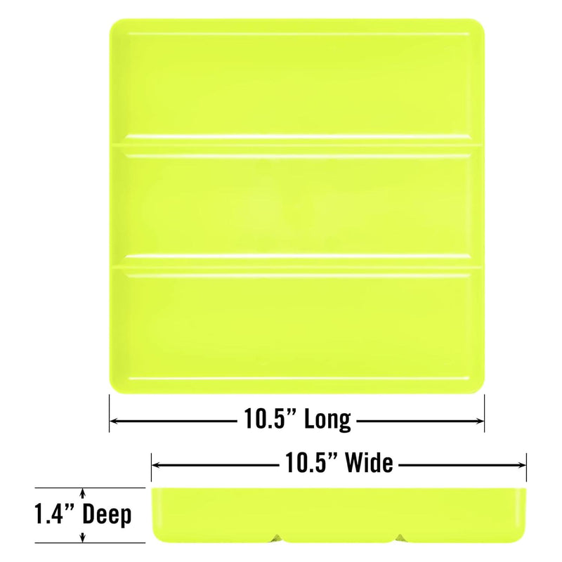 Ernst 5023HV Tool Organiser Tray Hi-Viz 3 Compartment 