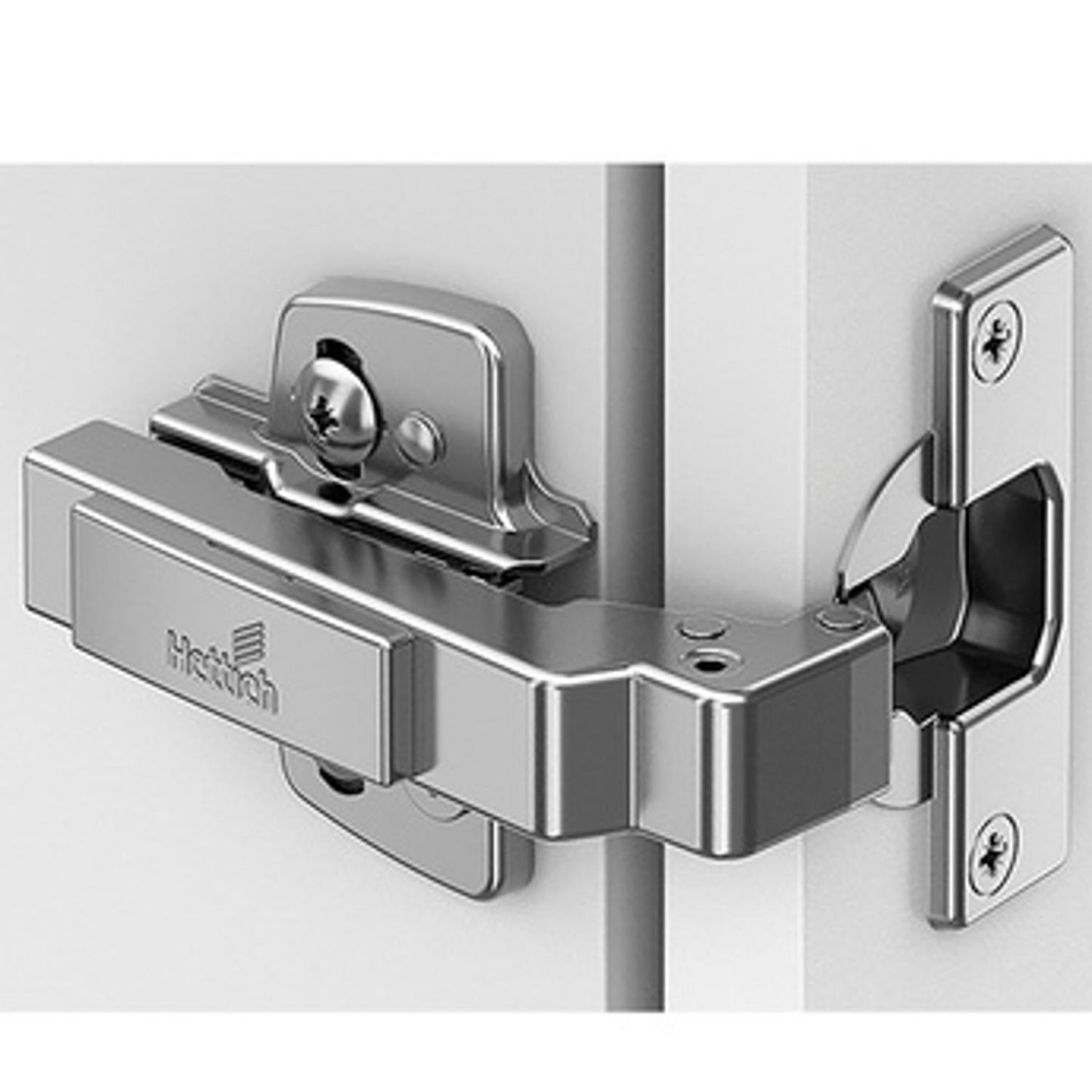 Hettich Intermat 9936 W90 95˚ Angle Inset Hinge 77708 & Mount 9075005 (2 Pack)
