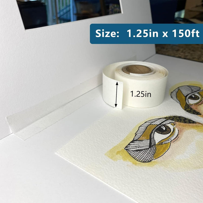 Lineco Linen Hinging Tape Self Adhesive 3.17 cm x 45.72 m