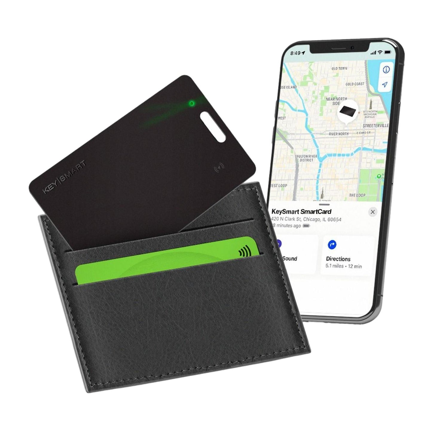 KeySmart SmartCard Credit Card Tracker Black