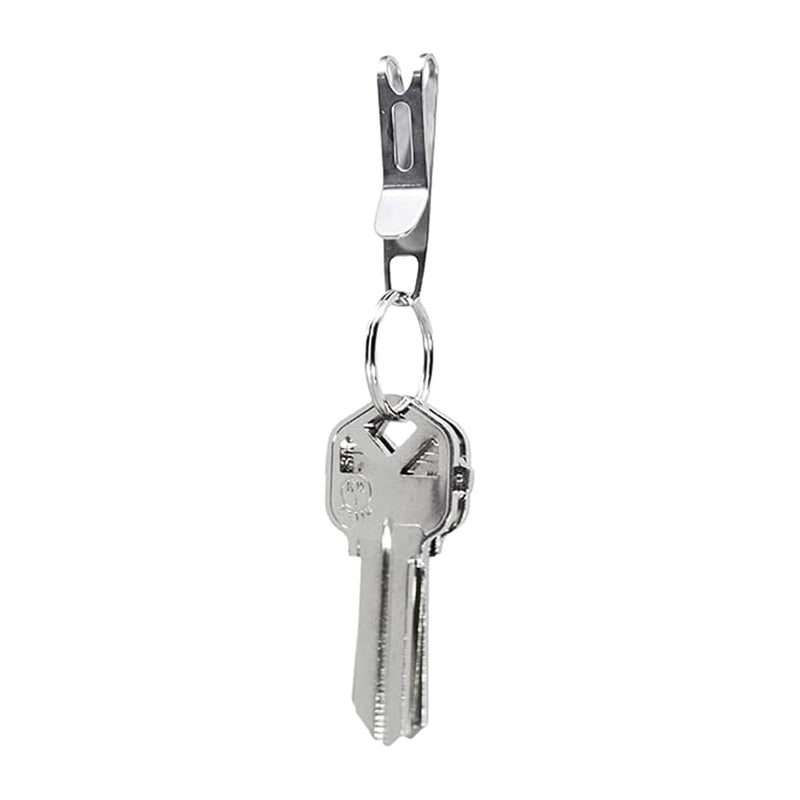 KeySmart NanoClip Pocket Purse Key Clip Keyring Stainless Steel
