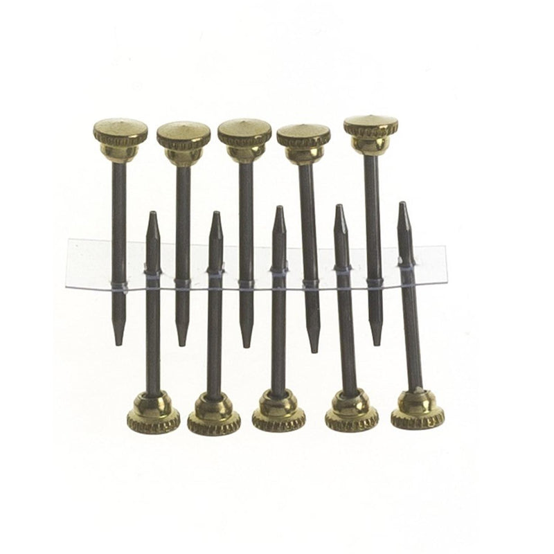 X-Hooks No.2 Medium Brass Plated Picture Hooks (Pack of 40)