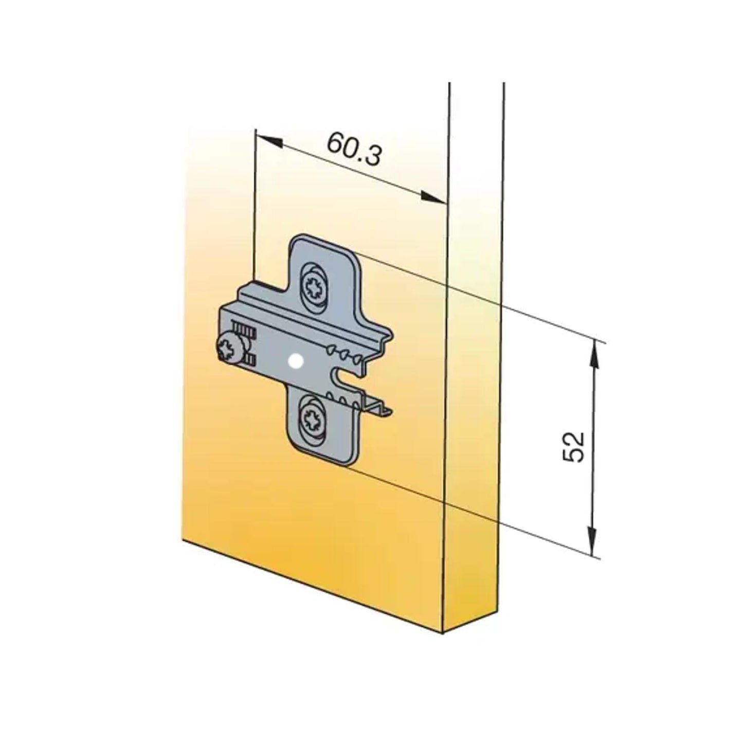Titus B-Type Mounting Plate 244-0929-050-00