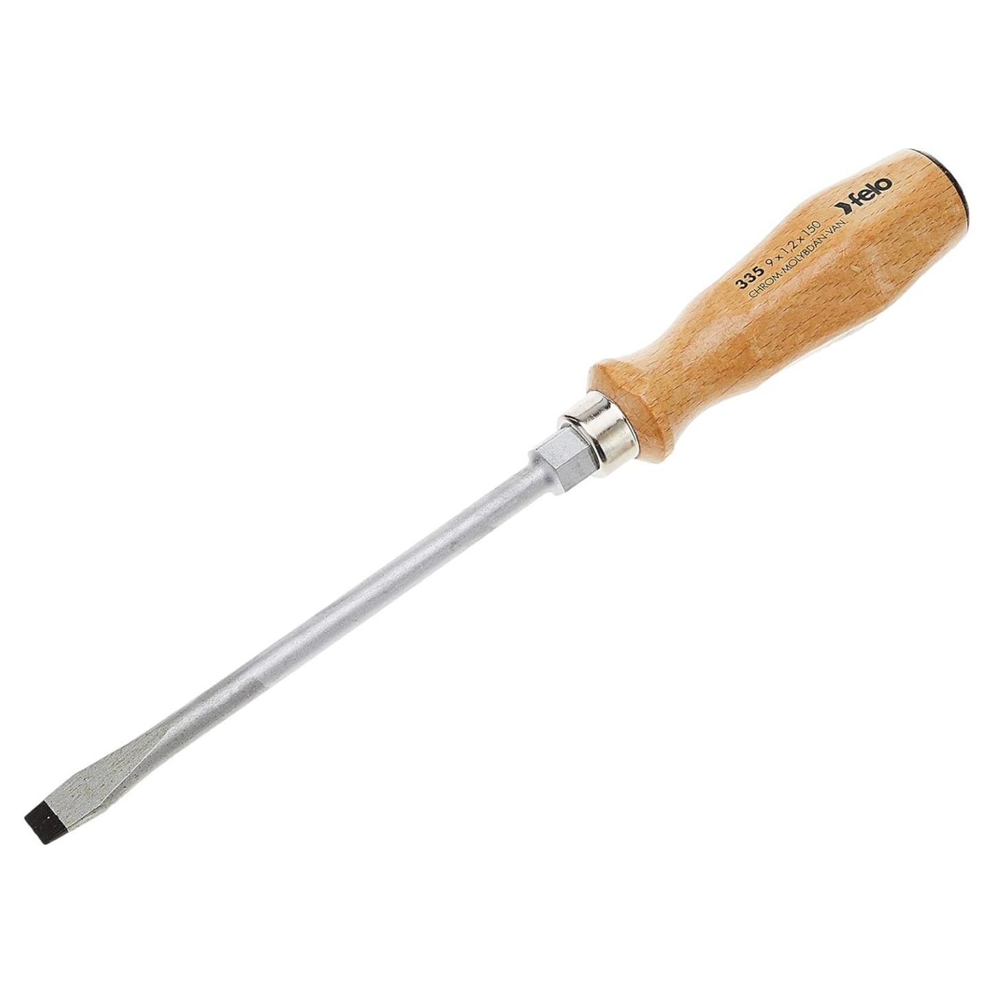 Felo Screwdriver Wooden Handle Slotted/Philips 5 Piece Set 