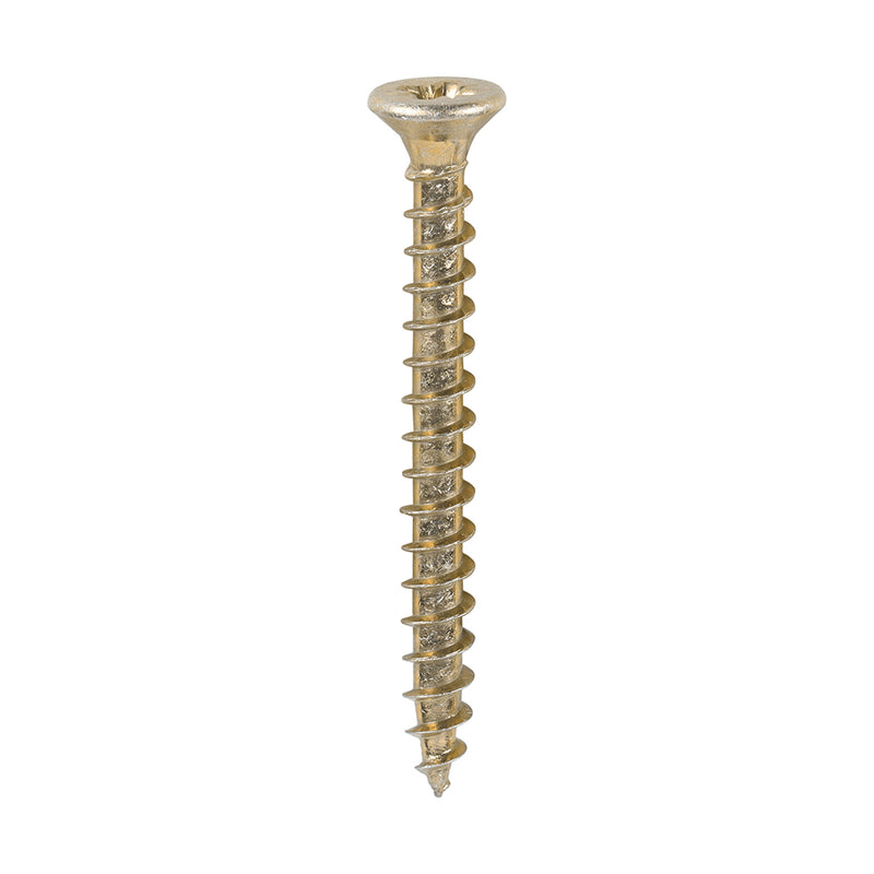 TimCo 3.0 x 30mm Yellow Wood Screw Pozi CS (200 Pack)