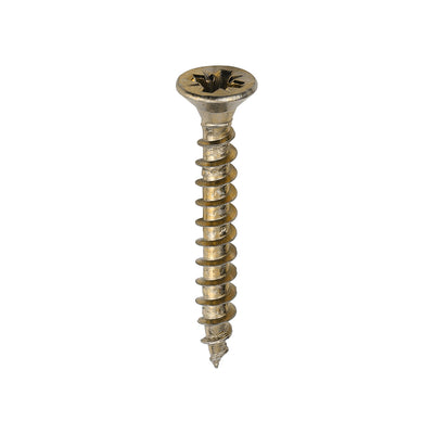 TimCo 4.0 x 30mm Yellow Wood Screw Pozi CS (200 Pack)