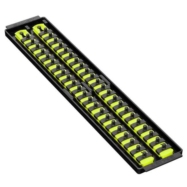 Ernst 8461HV 1/4" Socket Boss Storage Organiser Rail 2-Rail Twist Lock 18" HIVIZ
