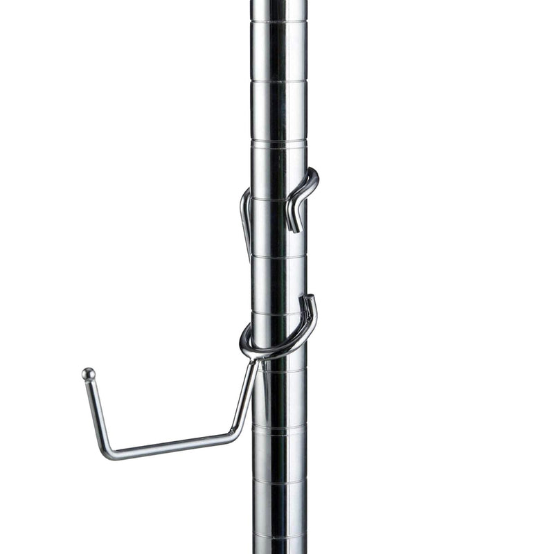 PoleHooks Chrome Wire Shelving Utility Hooks (5 Pack)