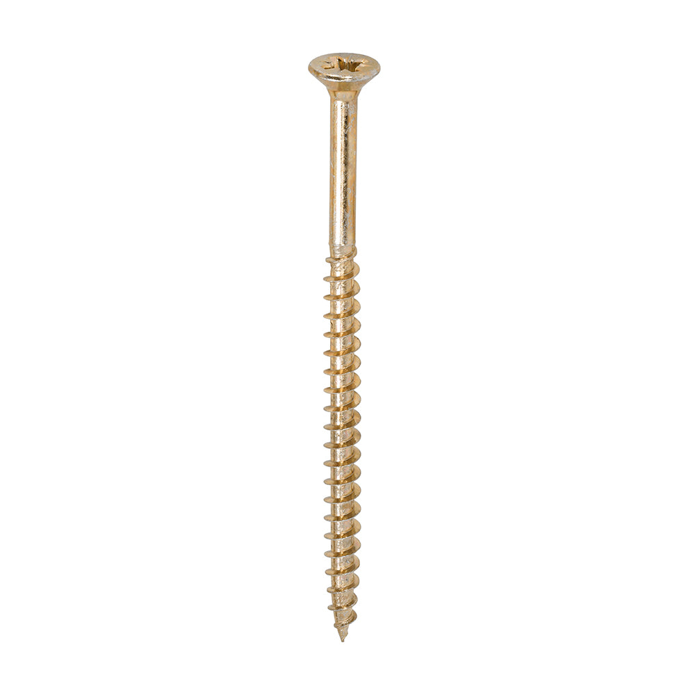 TimCo 6.0 x 100mm Yellow Wood Screw Pozi CS (100 Pack)