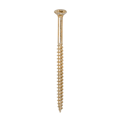 TimCo 6.0 x 100mm Yellow Wood Screw Pozi CS (100 Pack)