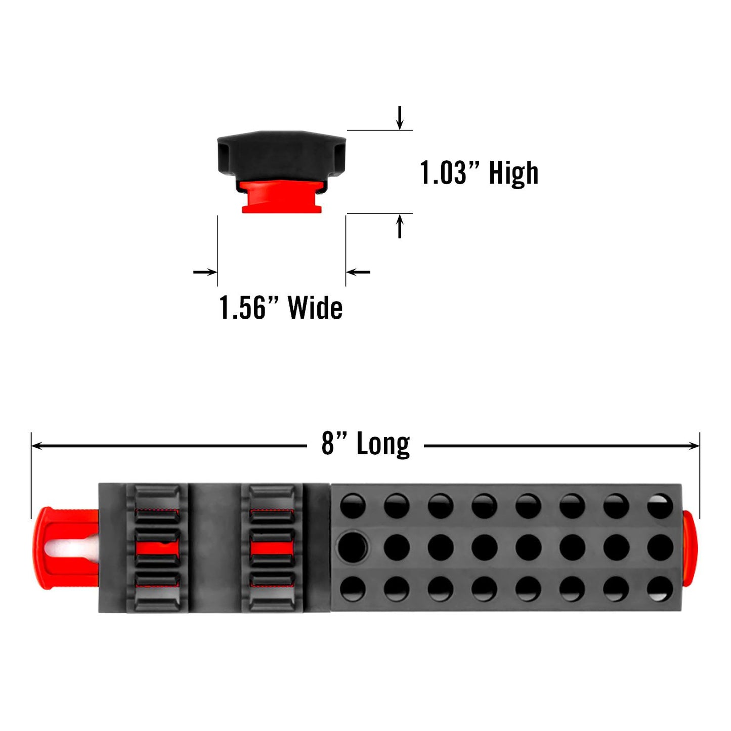Ernst Bit Buddy 30 Tool Magnetic Screwdriver Bit Storage Organiser Black/Red 5750