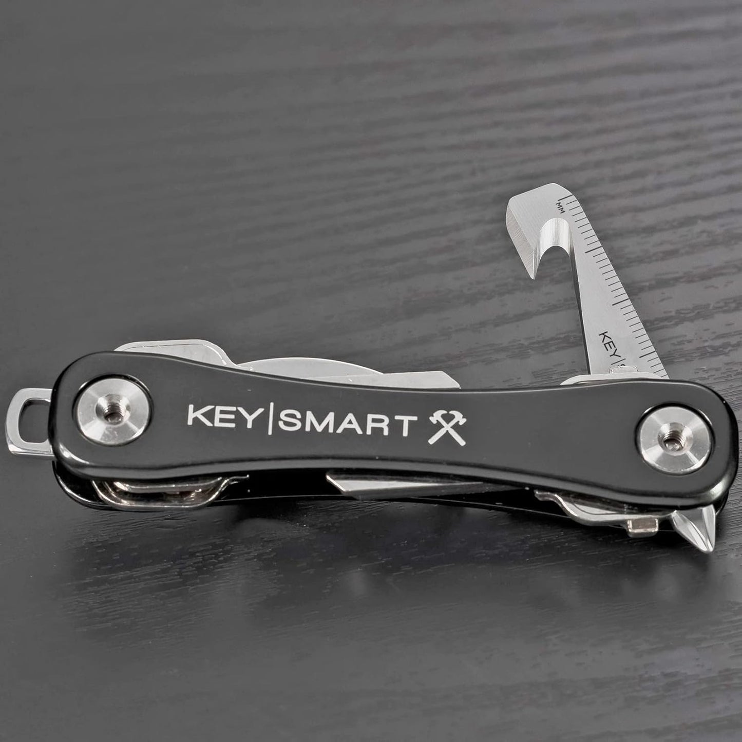 KeySmart Multi-Tool 5-in-1 Keyring Tool Stainless Steel