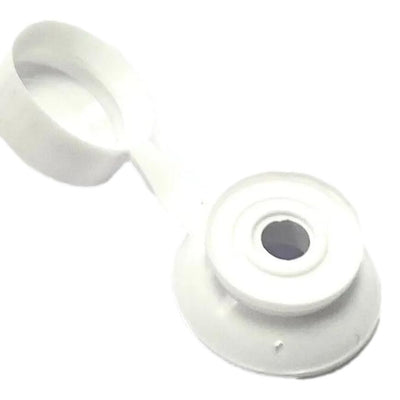 Corrugated Roofing Screw Strap Caps White Plastic (1000 Pack)