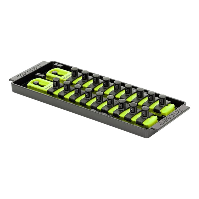 Ernst 8562HV 3/8" Socket Boss Storage Organiser 2-Rail Twist Lock 8" Hi-Viz