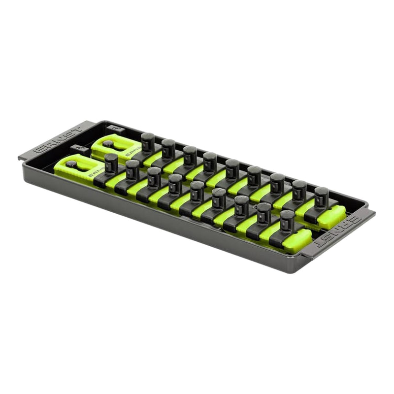 Ernst 8562HV 3/8" Socket Boss Storage Organiser 2-Rail Twist Lock 8" Hi-Viz