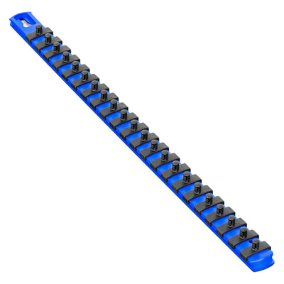 Ernst 8403M 18" Magnetic Socket Organizer with 22 1/4-Inch Twist Lock Clips, Blue