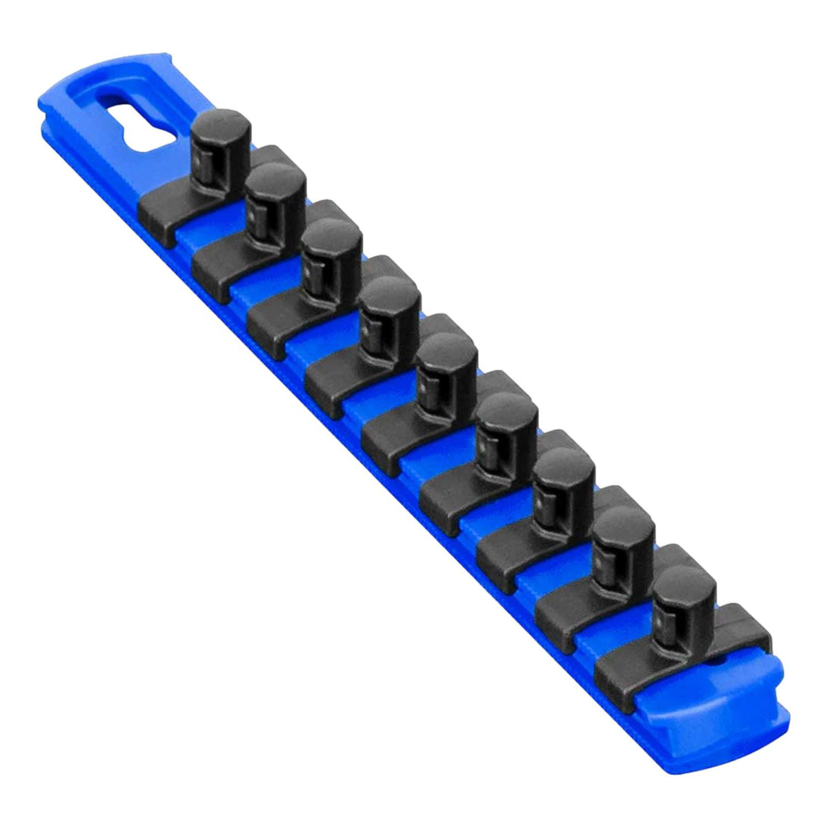 Ernst 8408 8" Socket Organizer with 9 3/8" Twist Lock Clips, Blue