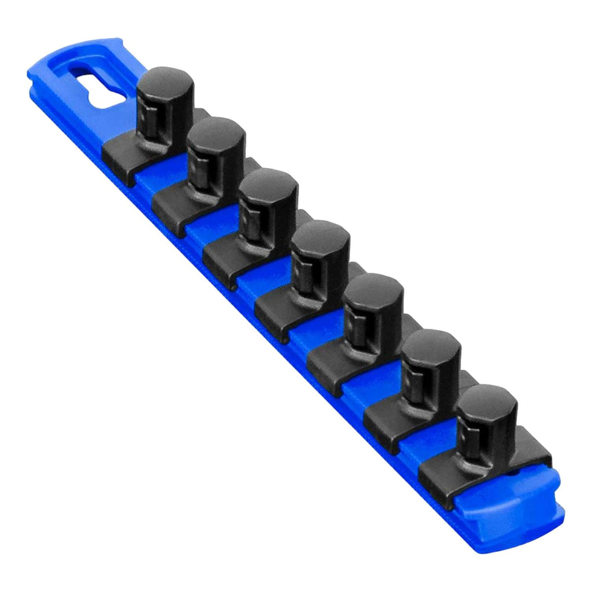 Ernst 8409 8" Socket Organizer with 7 1/2" Twist Lock Clips, Blue