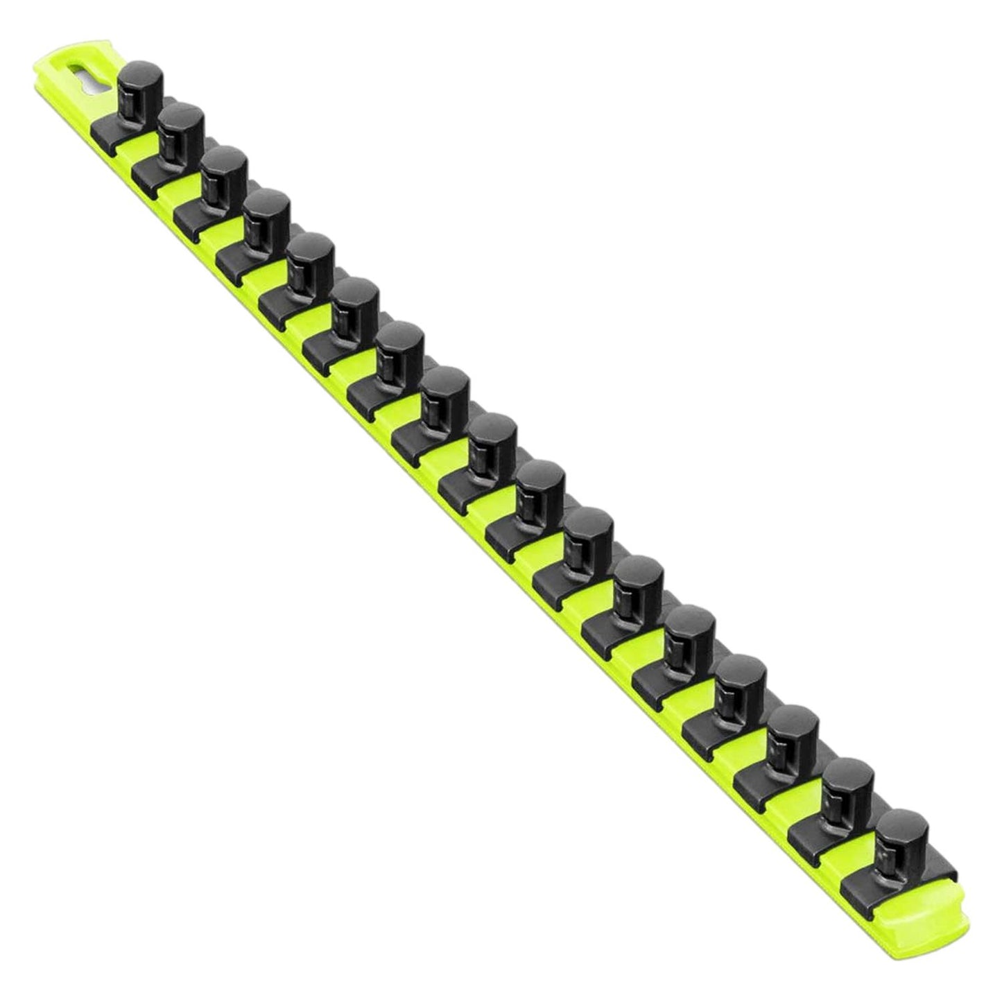 Ernst 8436HV 18" Socket Organizer with 17 1/2-Inch Twist Lock Clips, High-Visibility