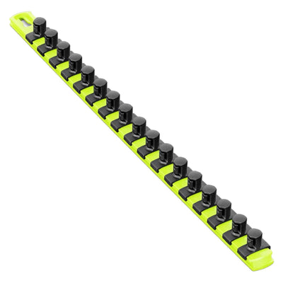 Ernst 8436HV 18" Socket Organizer with 17 1/2-Inch Twist Lock Clips, High-Visibility