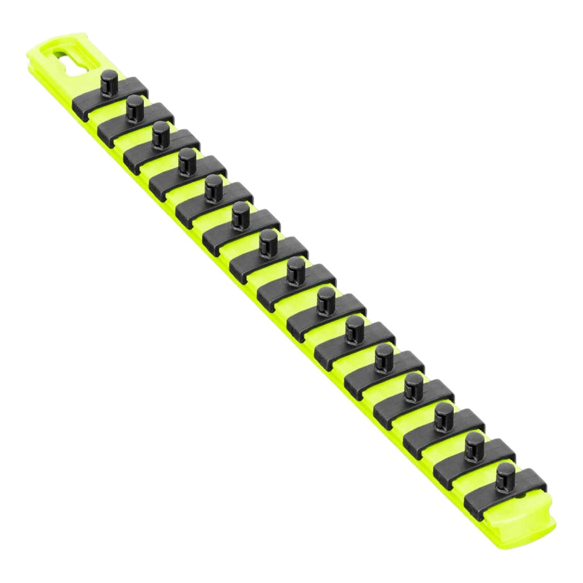 Ernst 8437HV 13" Socket Organizer with 15 1/4" Twist Lock Clips, High Visibility