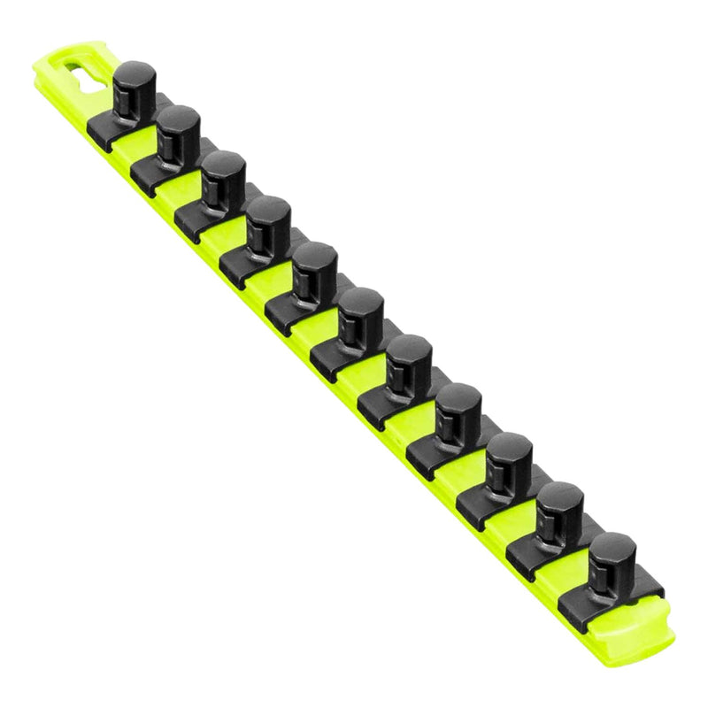 Ernst 8439HV 13" Socket Organizer with 11 1/2" Twist Lock Clips, High Visibility