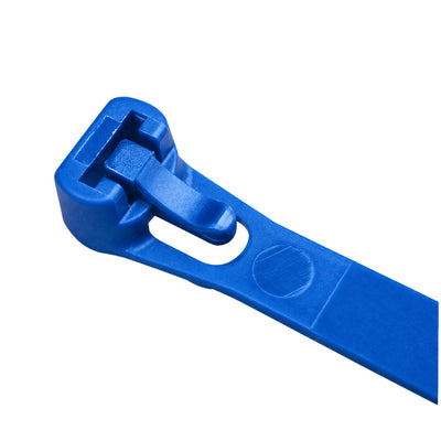 Blue Releasable Cable Ties 250mm x 7.6mm, Pack of 100 – Strong Zip Ties