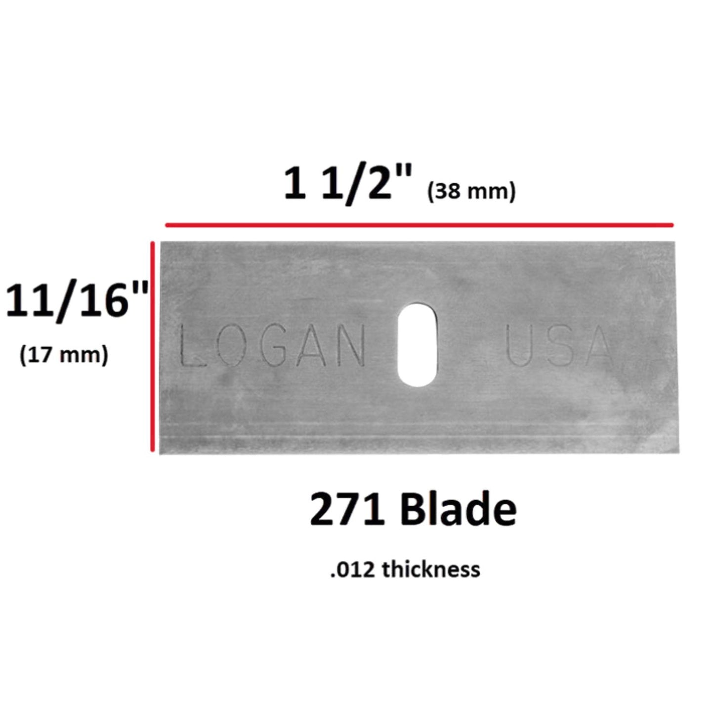 Logan 271 Blades For 5000 Mount Cutter 20 Pack