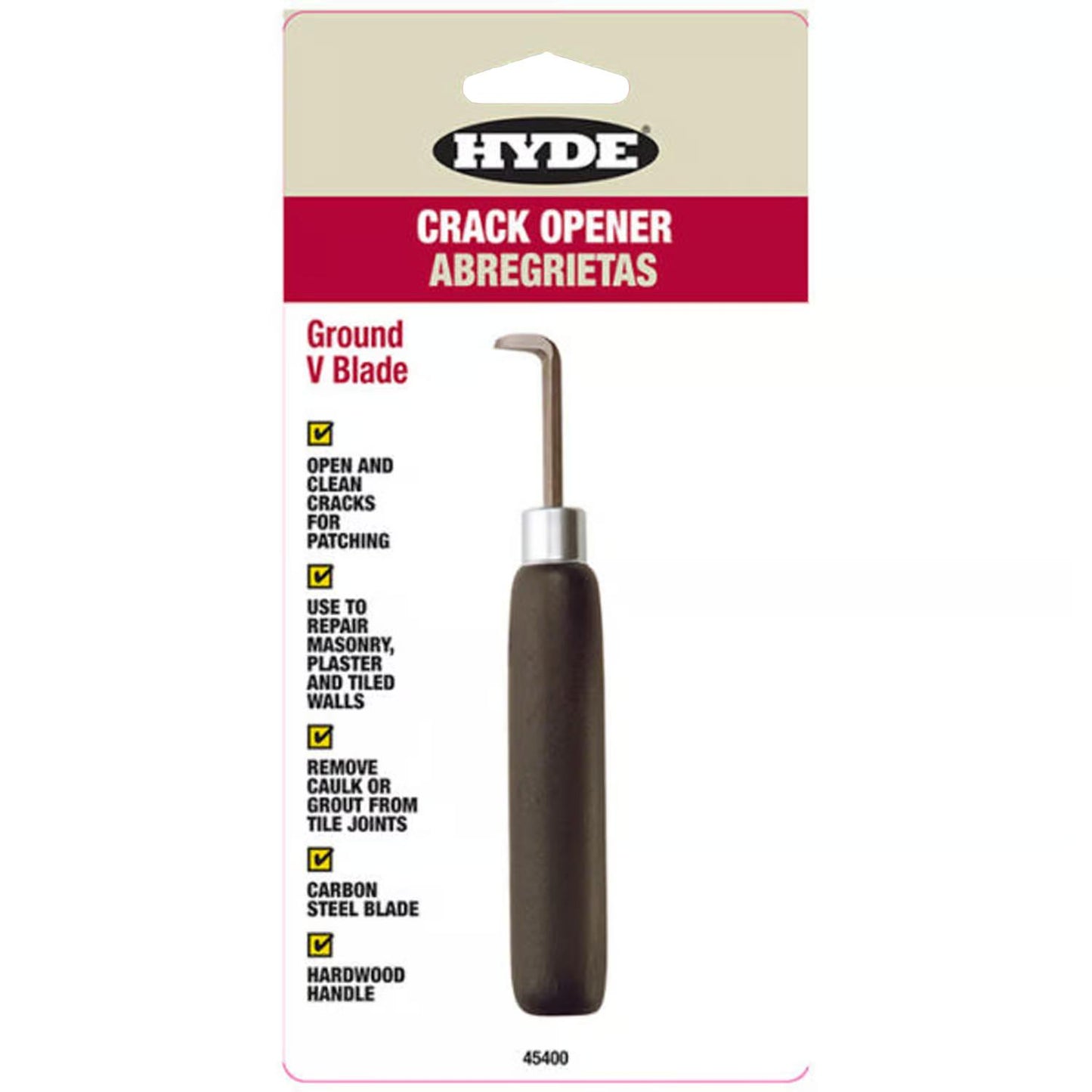 Hyde 45400 Wall Crack Opener For Decorator's Etc