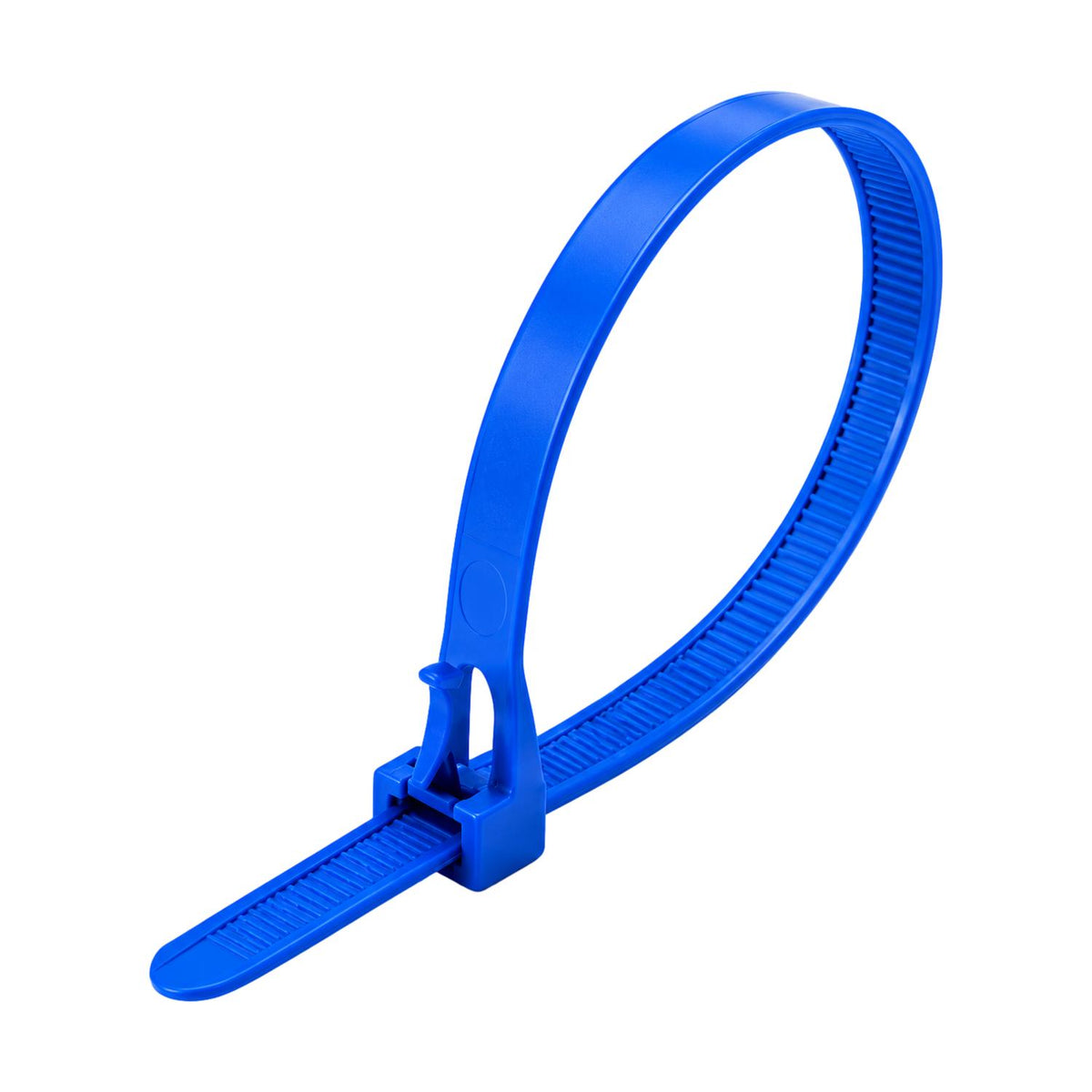 Blue Releasable Cable Ties 250mm x 7.6mm, Pack of 100 – Strong Zip Ties