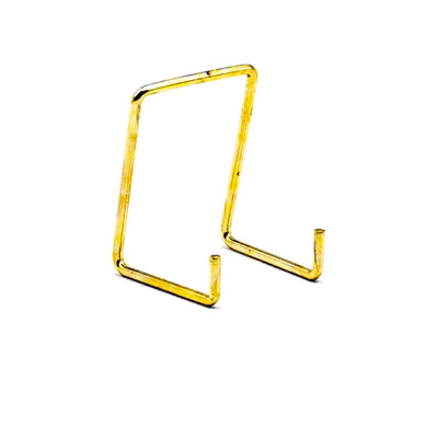 JES Small 65mm Wire Plate Stand Brassed (Size 1, 10 Pack)
